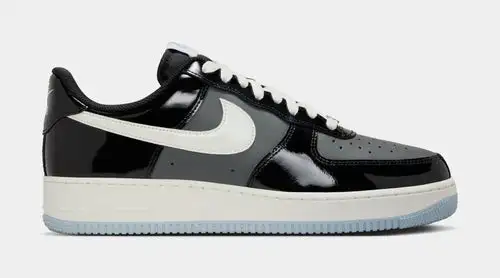 Air Force 1 '07 Low Mens Lifestyle Shoes (Black/Sail/Armory Blue/Iron Grey)