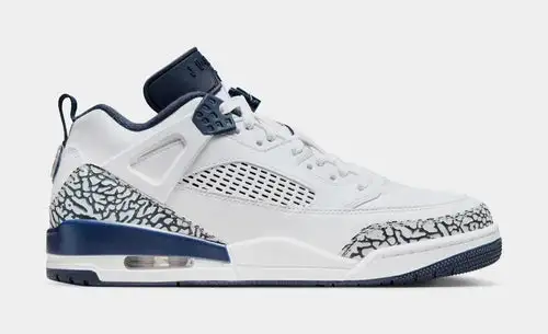 Spizike Low Mens Basketball Shoes (White/Obsidian/Pure Platinum) 6DC7F295