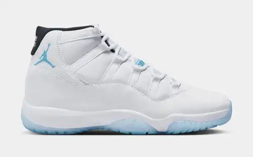 Air Jordan 11 Retro Legend Blue Mens Lifestyle Shoes (White/Black/Legend Blue) Free Shipping 2FA61145