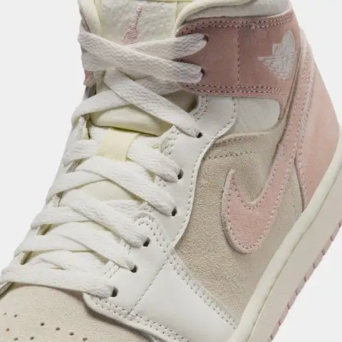 Air Jordan 1 Retro Mid SE Womens Lifestyle Shoes (Coconut Milk/Legend Pink/Sail) D21E1867