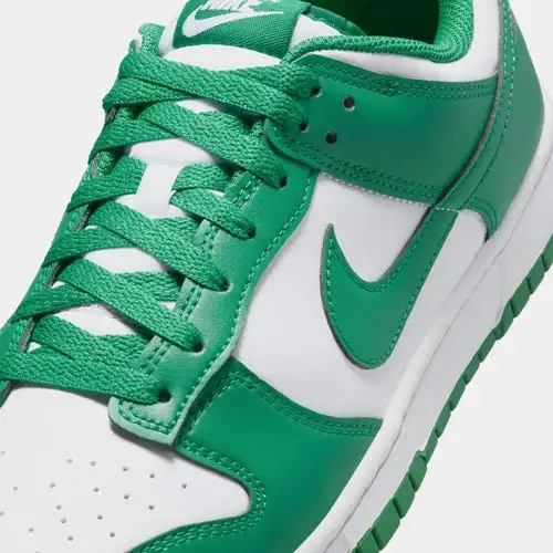 Dunk Low Retro Mens Basketball Shoes (White/Malachite) 19C942