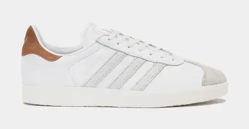 Shoe Palace Exclusive Gazelle Mens Lifestyle Shoes (White/Brown) C49136