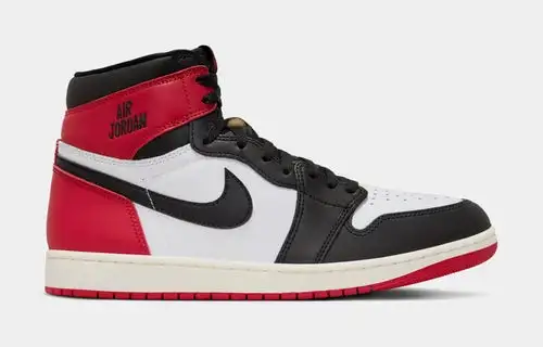 Air Jordan 1 Retro High OG Black Toe Mens Lifestyle Shoes (White/Black/Varsity Red/Sail) ED6E141