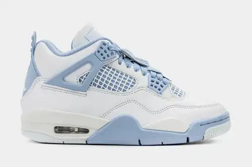 Air Jordan 4 Retro Aluminum Womens Lifestyle Shoes (White/Aluminum/Blue Tint/Oil Green) Free Shipping 6ACF379