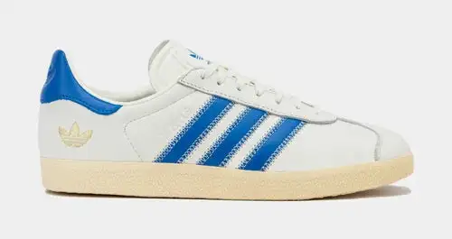 Shoe Palace Exclusive Gazelle Mens Lifestyle Shoes (Ivory/Bold Blue) 1387F952