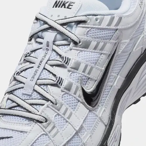P 6000 Mens Lifestyle Shoes (White/Silver/Black)