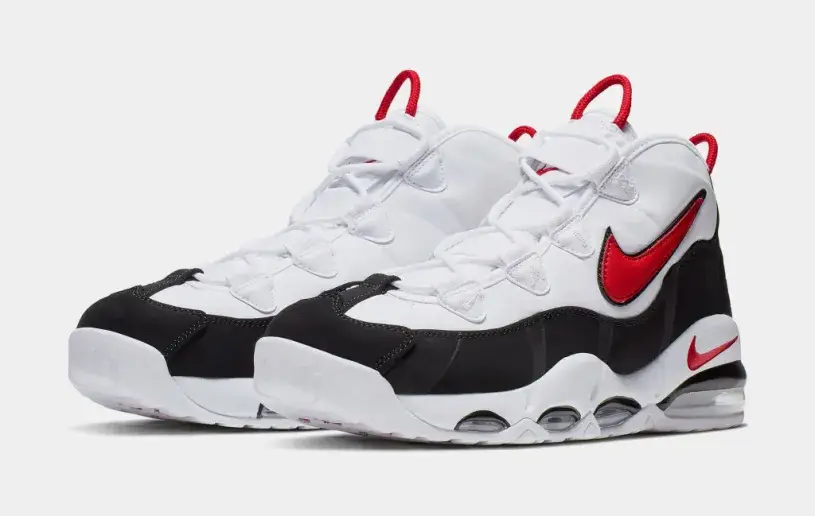 Air Max Uptempo 95 Mens Lifestyle Shoes (White University Red Black) Free Shipping 