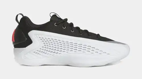 Anthony Edwards 1 Low Mens Basketball Shoes (White/Core Black/Lucid Red)