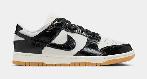 Dunk Low LX Black and Phantom Womens Lifestyle Shoes (Black/Phantom/Gum)