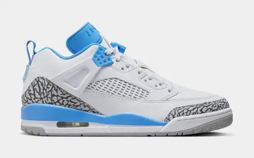 Spizike Low UNC Mens Basketball Shoes (White/Wolf Grey/Anthracite/University Blue) 1E05B542