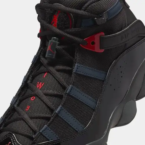 6 Rings Mens Basketball Shoes (Black) Free Shipping 8BE35408