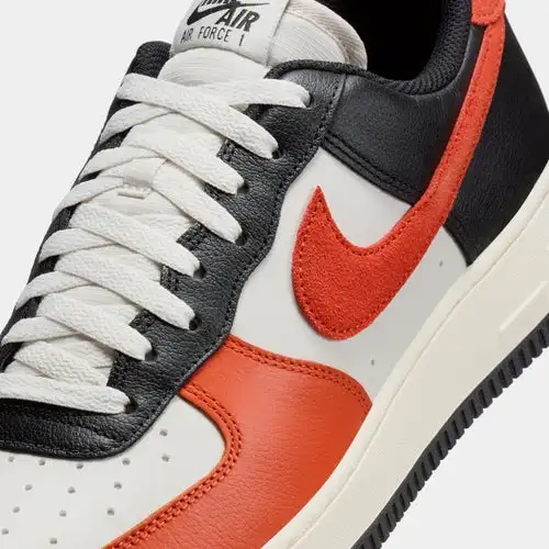 Air Force 1 '07 LV8 Mens Basketball Shoes (Black/Vintage Coral/Phantom/Pale Ivory)