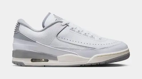 Air Jordan 2/3 Mens Lifestyle Shoes (White/Sail/Cement Grey) 8D97631