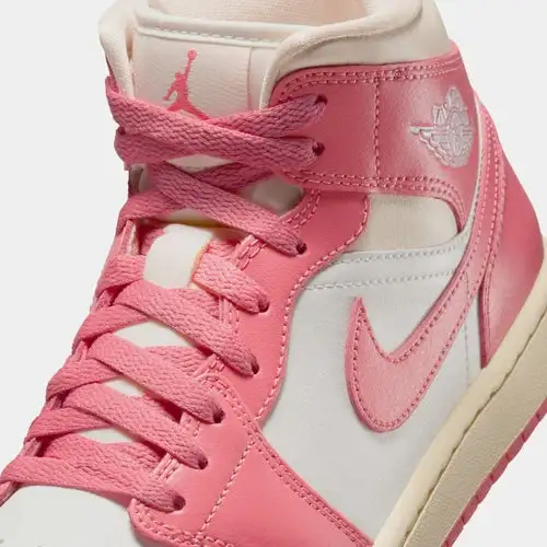 Air Jordan 1 Mid Womens Lifestyle Shoes (Sail/Guava Ice/Muslin/Pink Salt) DEA1231