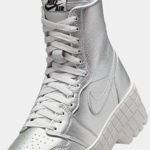 Air Jordan 1 Brooklyn Womens Lifestyle Shoes (Silver) 3D2D1102