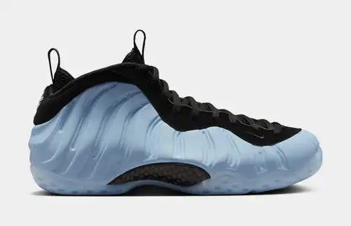 Air Foamposite One Mens Basketball Shoes (Psychic Blue/Black) Free Shipping CF377582