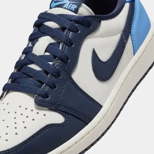 Air Jordan 1 Retro Low OG Obsidian Mens Lifestyle Shoes (Obsidian/University Blue/Sail) 38CA914