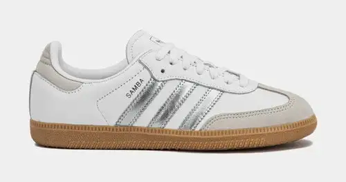 Samba OG Womens Lifestyle Shoes (White/Silver Metallic/Grey One)