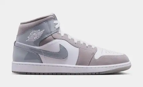 Air Jordan 1 Mid SE Cool Grey Mens Lifestyle Shoes (Cool Grey/Medium Grey) AC1520