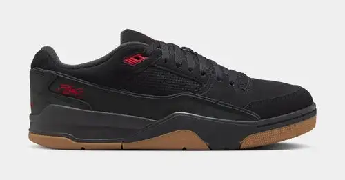 Flight Court Mens Lifestyle Shoes (Black/Varsity Red/Gum) 3B9497