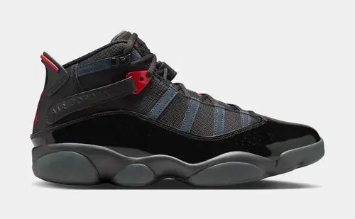 6 Rings Mens Basketball Shoes (Black) Free Shipping 8BE35408
