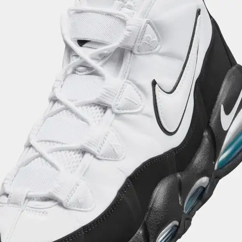 Air Max Uptempo Mens Basketball Shoes (White/Black/Mystic Teal)