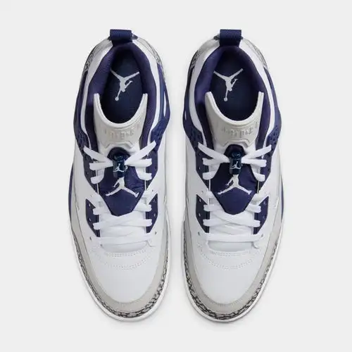 Spizike Low Mens Basketball Shoes (White/Midnight Navy/Neutral Grey) DF4667