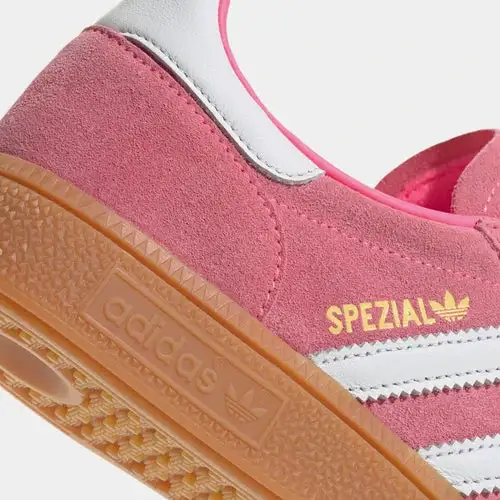 Handball Spezial Womens Lifestyle Shoes (Lucid Pink White Gold Metallic) 