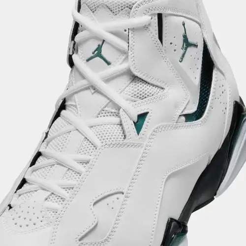 True Flight Mens Basketball Shoes (White/Black/Oxidized Green) DDF69463