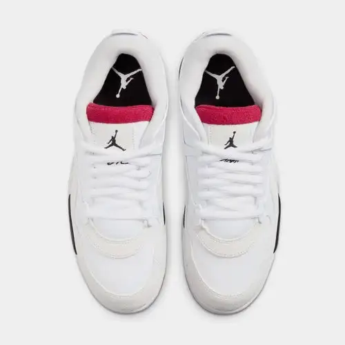 Air Jordan 4 RM Mens Basketball Shoes (White/Black/Neutral Grey/Varsity Red) 3F1134