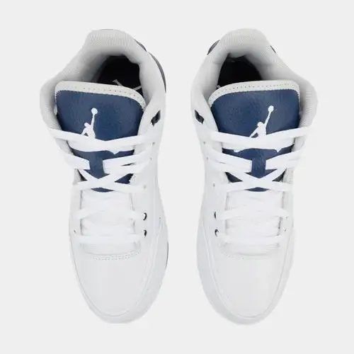 Flight Origin 3 Mens Basketball Shoes (White/Midnight Navy/Neutral Grey) 450F1073