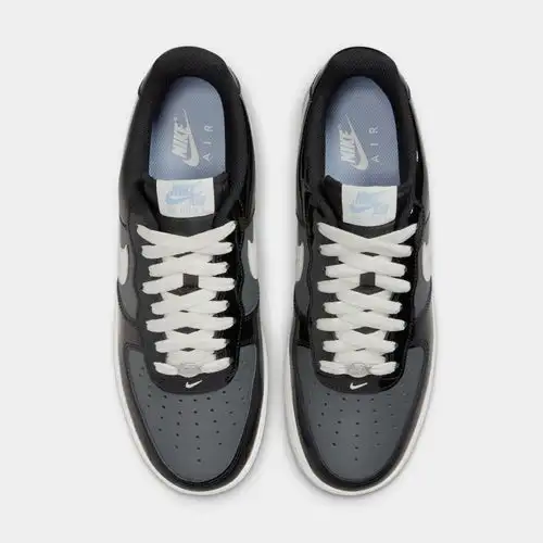 Air Force 1 '07 Low Mens Lifestyle Shoes (Black/Sail/Armory Blue/Iron Grey)