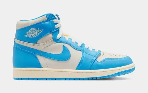 Air Jordan 1 Retro High OG UNC Reimagined Mens Lifestyle Shoes (Dark Powder Blue/Dark Powder Blue/Sail) Free Shipping