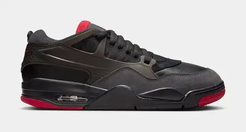 Air Jordan 4 RM Bred Mens Lifestyle Shoes (Black/Red) 268F439