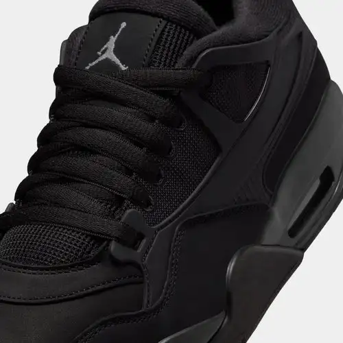 Air Jordan 4 RM Black Cat Mens Lifestyle Shoes (Black) BEAD399