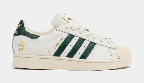 Shoe Palace x Adidas Superstar II Dame Time Mens Lifestyle Shoes (White/Green/Beige) Free Shipping 35C1088
