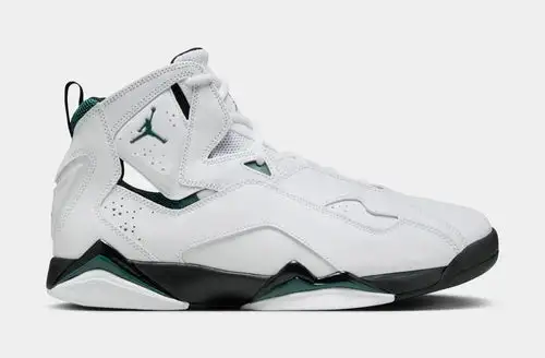 True Flight Mens Basketball Shoes (White/Black/Oxidized Green) DDF69463