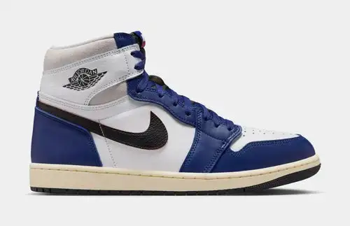 Air Jordan 1 Retro High OG Rare Air Deep Royal Blue Mens Lifestyle Shoes (White/Black/Neutral Grey/Deep Royal Blue) F14170