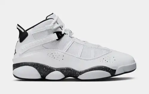 6 Rings Mens Basketball Shoes (White/Black/White) C8E02376