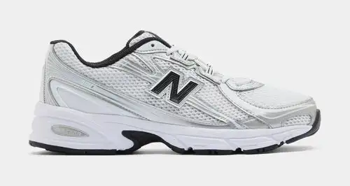 740 Mens Running Shoes (White/Silver Metallic/Black) 7EB1239