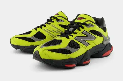 9060 Mens Running Shoes (Yellow/Black) 26A0557