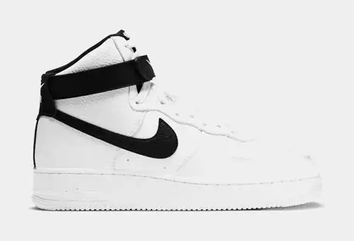 Air Force 1 '07 High Mens Basketball Shoes (White/Black) 42D507