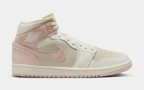 Air Jordan 1 Retro Mid SE Womens Lifestyle Shoes (Coconut Milk/Legend Pink/Sail) D21E1867