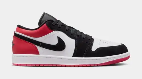 Air Jordan 1 Low SE Mens Lifestyle Shoes (White/Varsity Red/Black) D30C1960