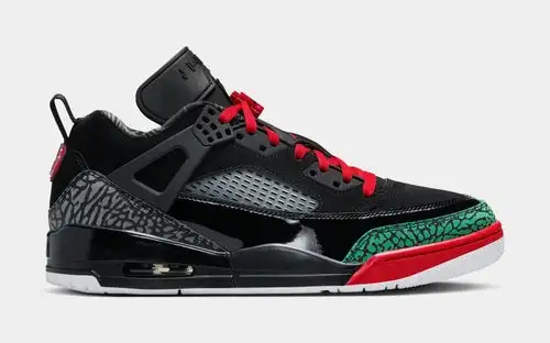 Spizike Low Mens Lifestyle Shoes (Black/Classic Green/White/Varsity Red) 5516323