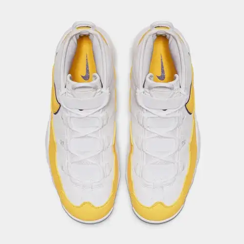 Air Max Uptempo '95 Mens Basketball Shoes (White/Amarillo/Court Purple)