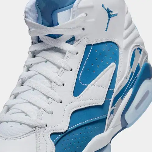Jumpman MVP Mens Basketball Shoes (White/Neutral Grey/Industrial Blue) 6DE1356