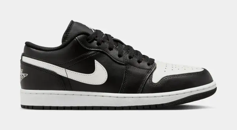 Air Jordan 1 Low Orca Mens Basketball Shoes (Black White) 