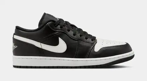 Air Jordan 1 Low Orca Mens Basketball Shoes (Black White)