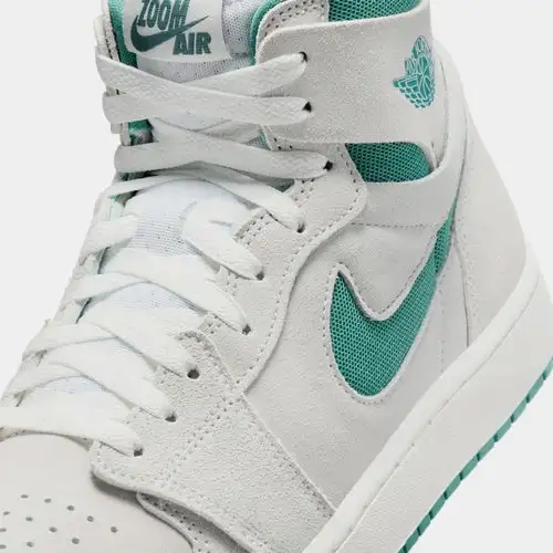 Air Jordan 1 Zoom CMFT 2 Mens Lifestyle Shoes (Summit White/Oxidized Green/Bicoastal) 2B6750
